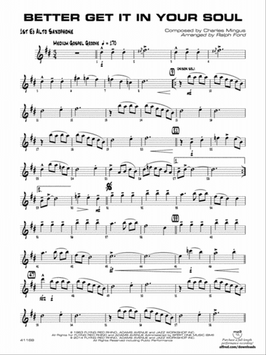 Better Get It in Your Soul: E-flat Alto Saxophone