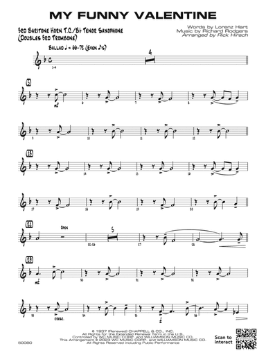 My Funny Valentine: 3rd Baritone T.C.