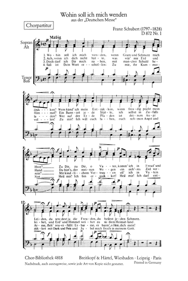 Deutsche Messe in F major D 872