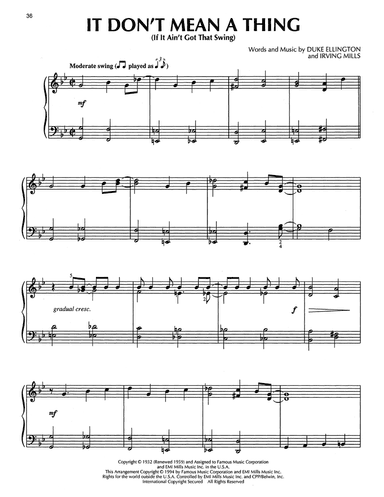 It Don't Mean A Thing (If It Ain't Got That Swing) (arr. Bill Boyd)
