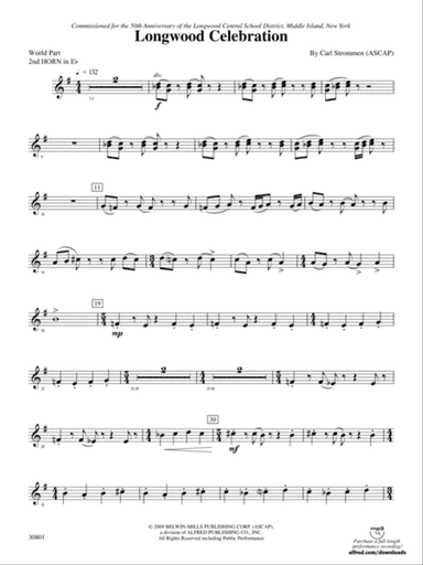 Longwood Celebration: (wp) 2nd Horn in E-flat