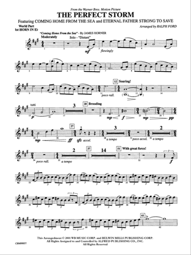The Perfect Storm (from the Warner Bros. Motion Picture): (wp) 1st Horn in E-flat