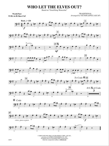 Who Let the Elves Out?: (wp) B-flat Tuba B.C.
