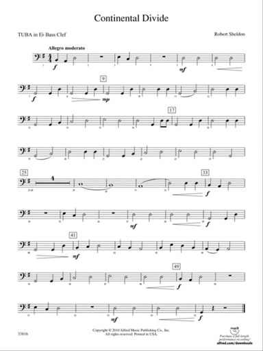 Continental Divide: (wp) E-flat Tuba B.C.