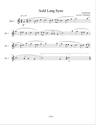 Auld Lang Syne (Oboe Solo)