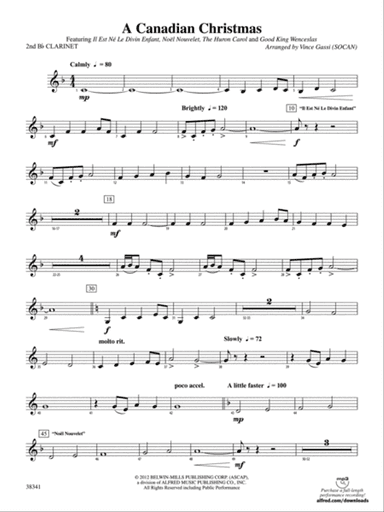 A Canadian Christmas: 2nd B-flat Clarinet