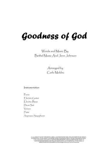 Goodness Of God