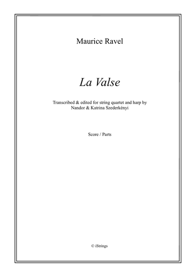 La Valse for string quartet & harp