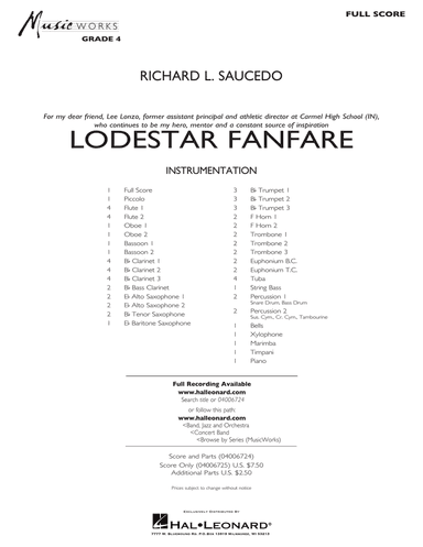 Lodestar Fanfare - Conductor Score (Full Score)