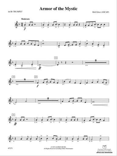 Armor of the Mystic: 1st B-flat Trumpet