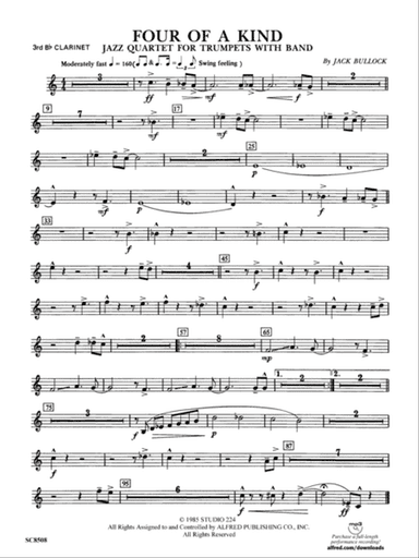 Four of a Kind: 3rd B-flat Clarinet