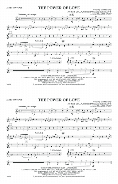 The Power of Love: 2nd B-flat Trumpet