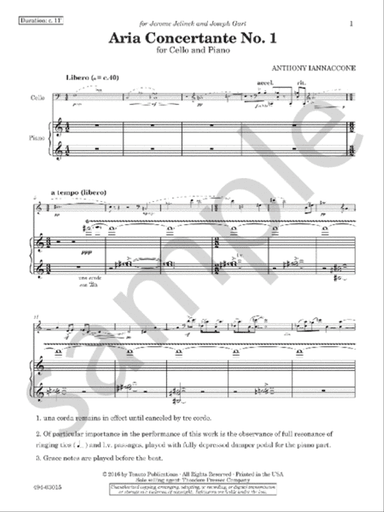 Aria Concertante No. 1