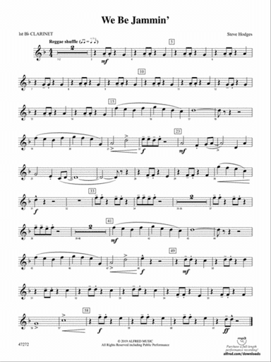 We Be Jammin': 1st B-flat Clarinet