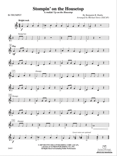 Stompin' on the Housetop: 1st B-flat Trumpet