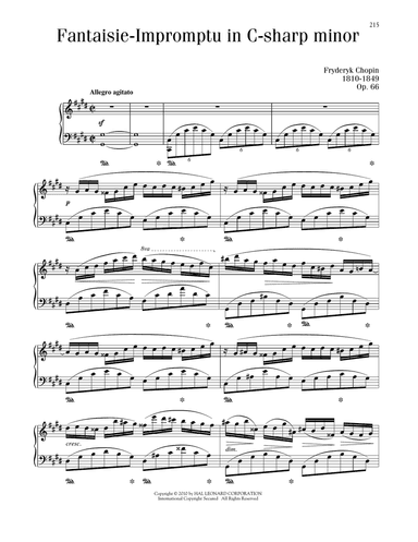 Fantaisie-Impromptu, Op. 66 (Posthumous)