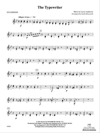 The Typewriter: Xylophone
