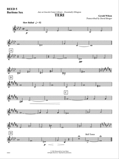 Teri: E-flat Baritone Saxophone