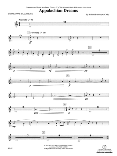 Appalachian Dreams: E-flat Baritone Saxophone