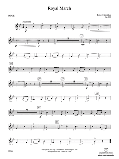 Royal March: Oboe