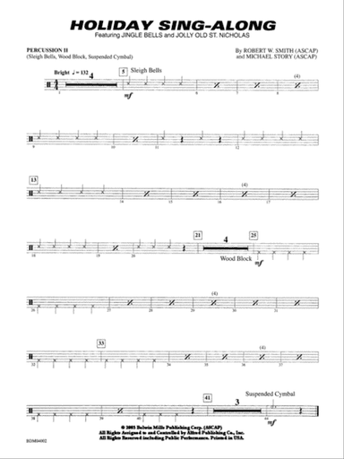 Holiday Sing-Along: 2nd Percussion
