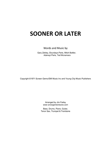 Sooner Or Later