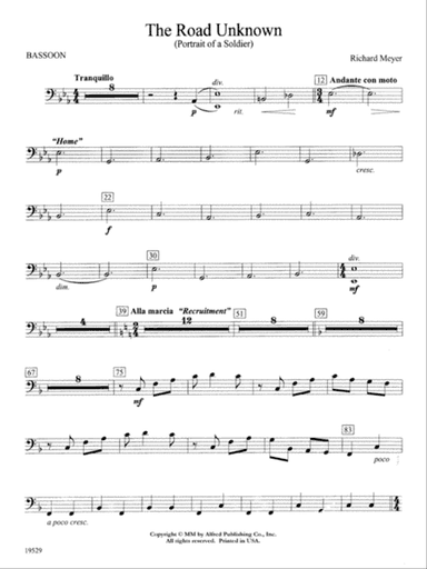 The Road Unknown: Bassoon