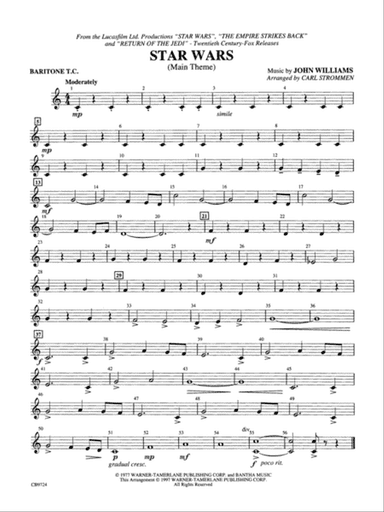 Star Wars Main Theme: Baritone T.C.