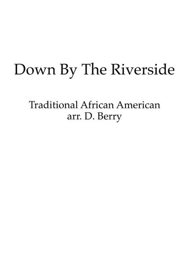 Down by the Riverside