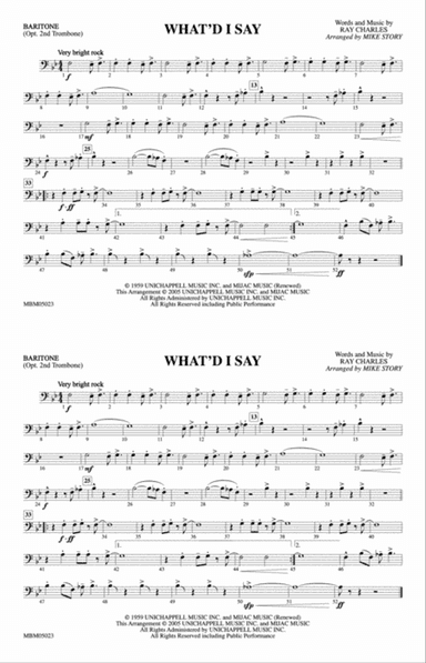 What'd I Say: Baritone B.C.