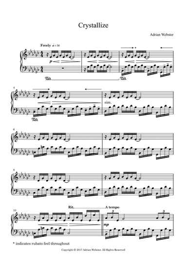 Crystallize - CrusaderBeach - Ambient Reflective Piano Solo