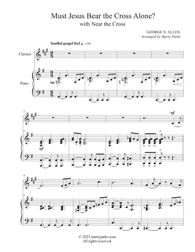 Must Jesus Bear the Cross Alone? (Clarinet-Piano)