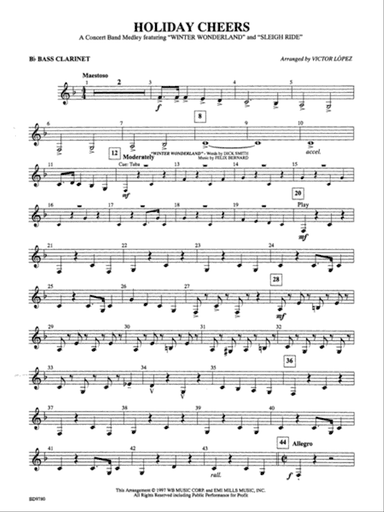 Holiday Cheers: B-flat Bass Clarinet
