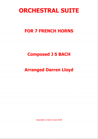 Orchestral Suite 1 (Overture) - French Horn ensemble