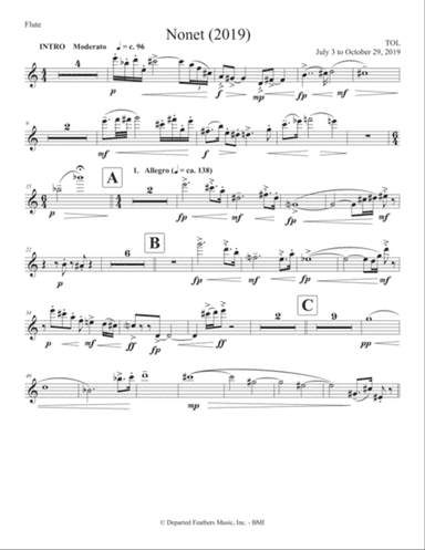 Nonet (2019) flute part