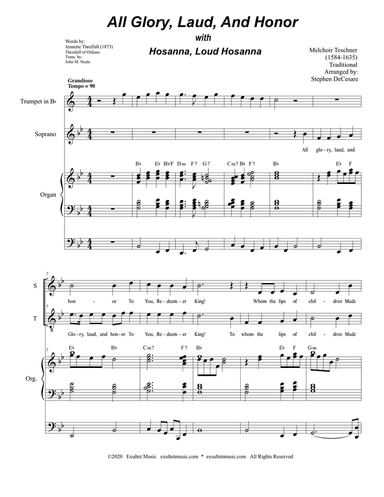 All Glory, Laud, And Honor (with "Hosanna, Loud Hosanna") (Duet for Soprano and Tenor Solo)