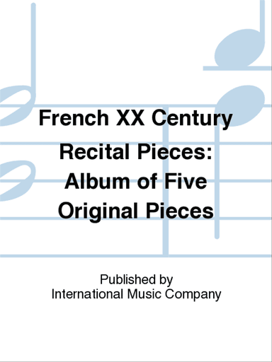 French XX Century Recital Pieces