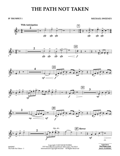 The Path Not Taken - Bb Trumpet 1