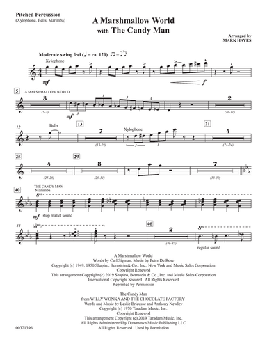 A Marshmallow World (with "The Candy Man") - Pitched Percussion