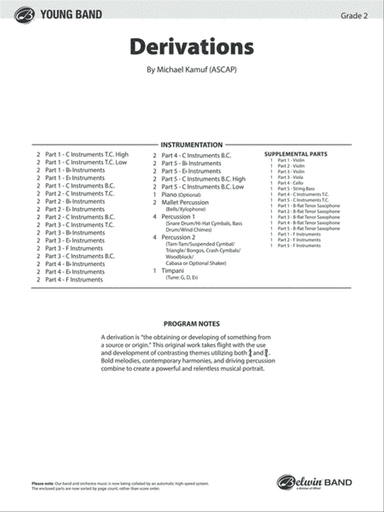 Derivations: Score