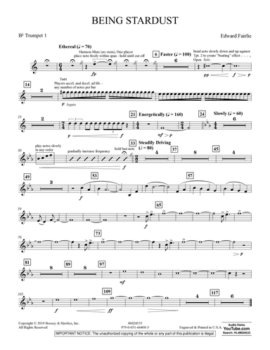 Being Stardust - Bb Trumpet 1