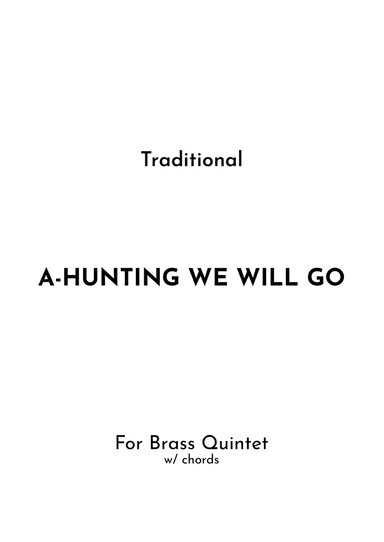 A-Hunting We Will Go