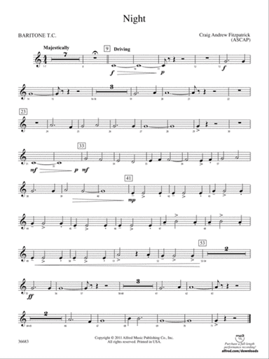 Night: (wp) Baritone T.C.