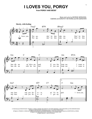 I Loves You, Porgy (from Porgy And Bess)