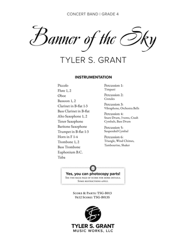 Banner of the Sky: Score