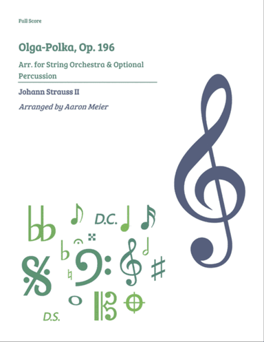 Olga-Polka, Op. 196 (arr. for string orchestra): Full Score