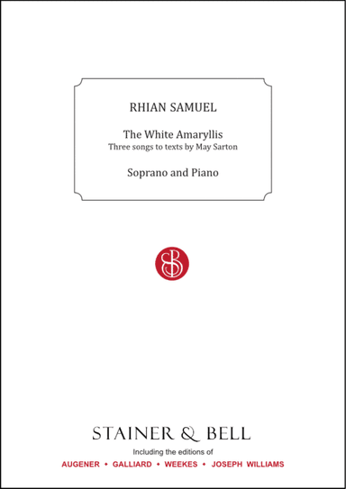White Amaryllis, The. Sop & Pf