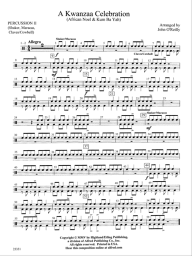 A Kwanzaa Celebration: 2nd Percussion