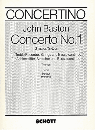 Concerto No. 1 G Major