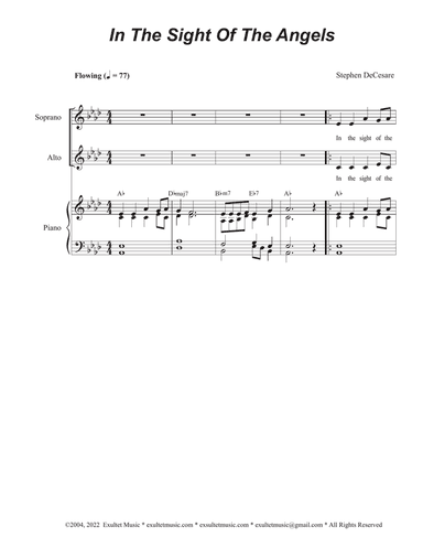 In The Sight Of The Angels (Vocal Quartet - (SATB)